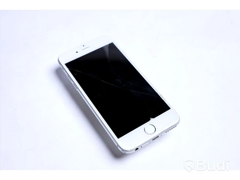 iPhone 6 - 64 GB, 51 procent batterihälsa. Saknar laddare. Sprucken skärm.