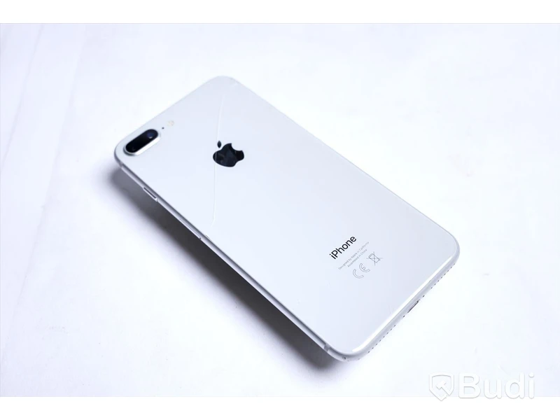 iPhone 8 Plus - 64 GB, 94 procent batterihälsa. Saknar laddare. Sprucken baksida.