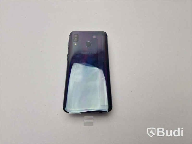 Samsung Galaxy A40 64GB med originalförpackning och laddare