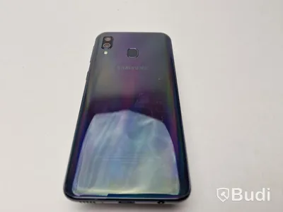 Samsung Galaxy A40 64GB med originalförpackning och laddare