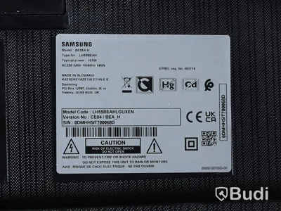 1 st TV-skärm - Samsung BE55A-H 55 tum, OBS! fjärrkontroll saknas
