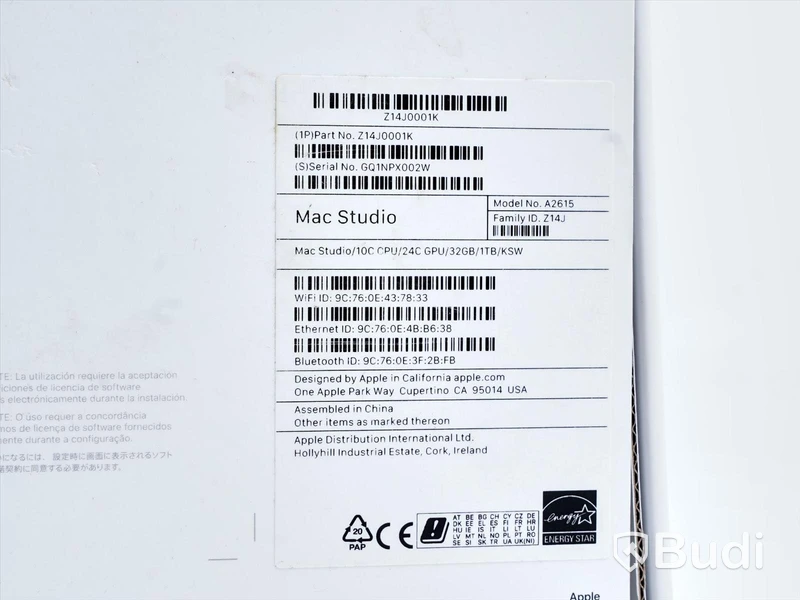 Dator Apple Mac Studio 2022