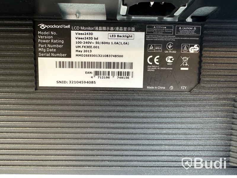 Datorskärm HP Viseo243D 24tum