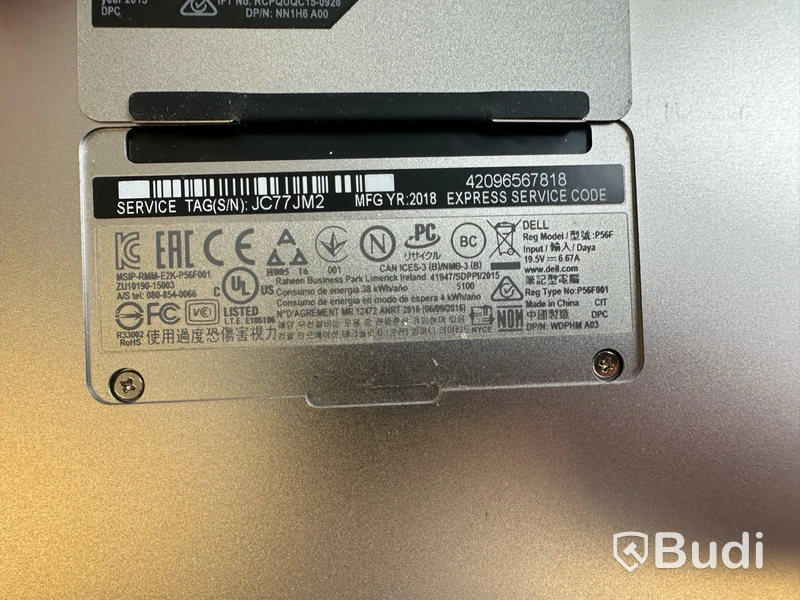 Dator Dell XPS 15 9560. OBS! INGET OS.