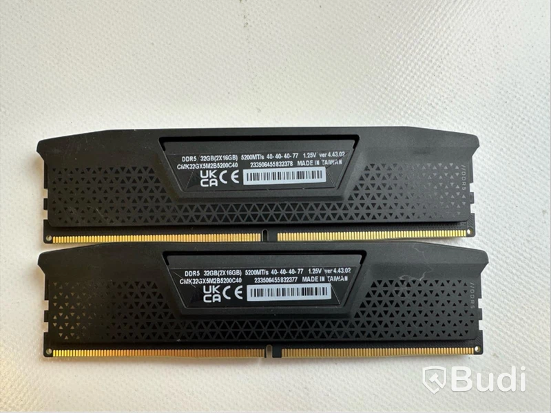 Datorkomponent Corsair Vengeance 2x16GB DDR5 5200MHz Ram.