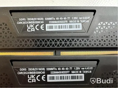 Datorkomponent Corsair Vengeance 2x16GB DDR5 5200MHz Ram.