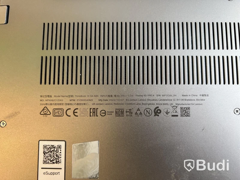 Dator Lenovo ThinkBook 14 inkl laddare. OBS! Inget OS.