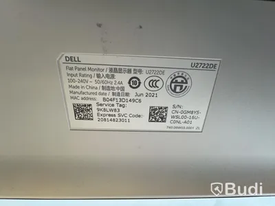 Datorskärm Dell Ultrasharp U2722DE inkl. strömkabel.