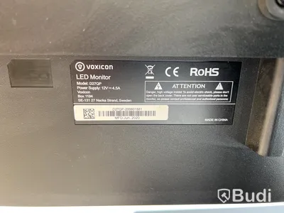 Datorskärm Voxicon D27QP inkl. strömkabel.