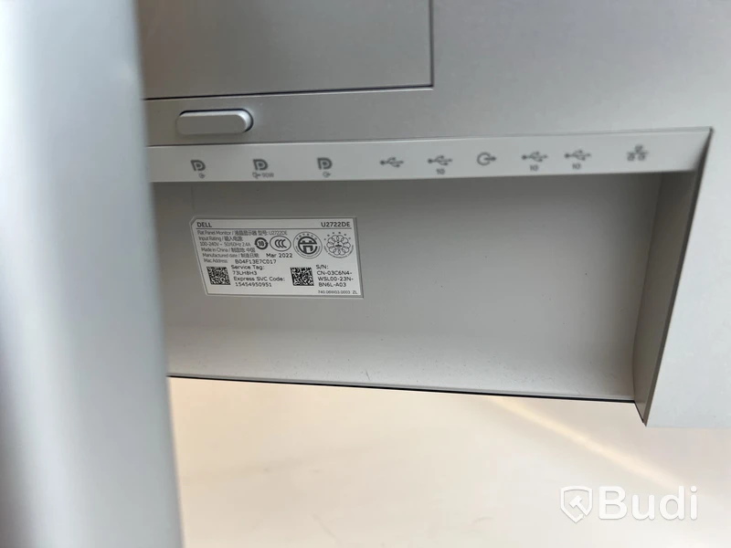 Datorskärm Dell UltraSharp U2722DE 27 tum QHD IPS inkl. strömkabel
