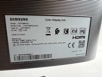 Välvd datorskärm Samsung C27F398