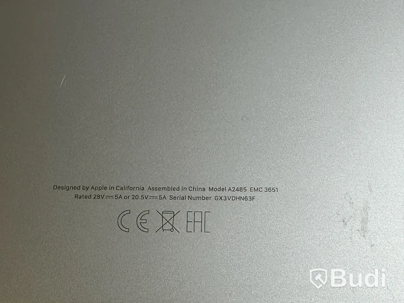 Dator Apple MacBook Pro M1 16 tum (2021) inkl. laddare.