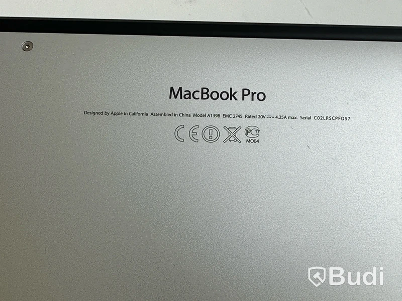 Dator Apple MacBook Pro Retina 15 tum (2013) inkl. laddare