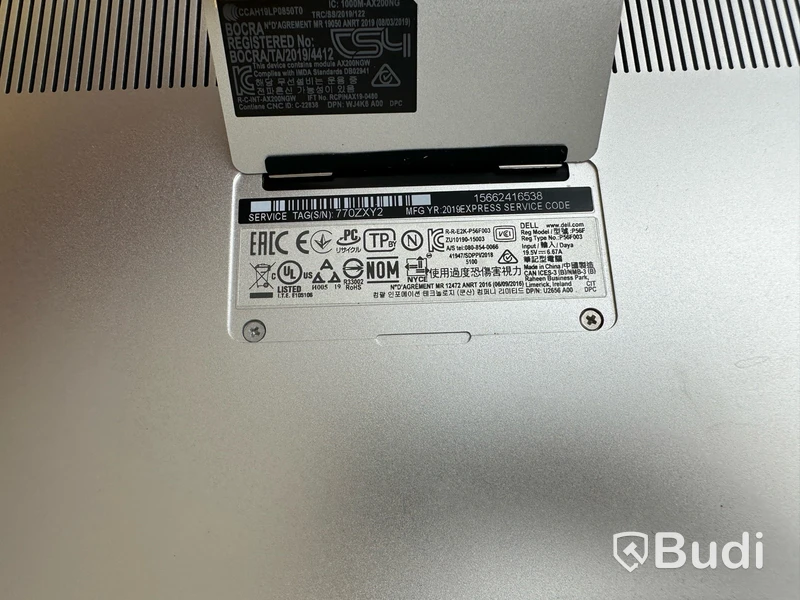 Dator Dell XPS 15 7590 inkl. laddare. OBS! Inget OS.