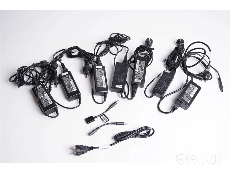 Strömsladdar 7st - HP strömkabel 65W 2st, 90W 5st inkl 3 st extra strömadaptrar