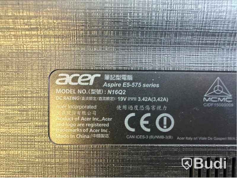 Dator Acer Aspire E15. inkl laddare. OBS! Inget OS.