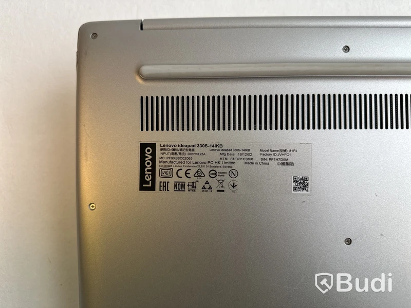Dator Lenovo IdeaPad 330S-14IKB. OBS! Inget OS.