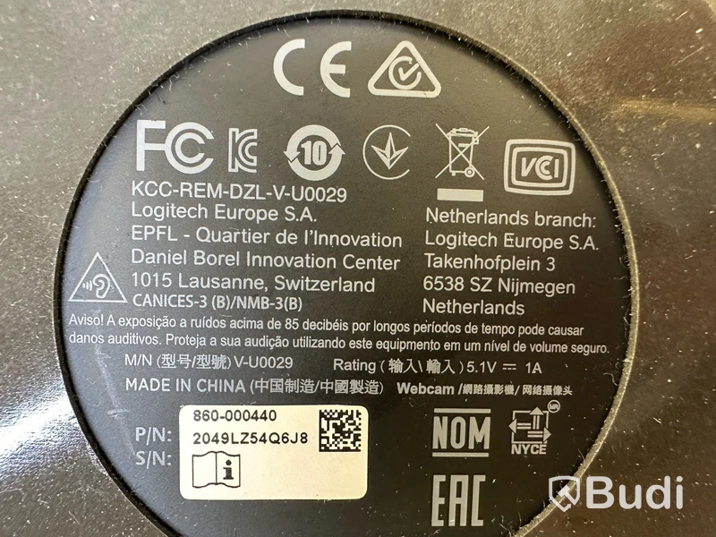Webbkamera Logitech BCC950 allt i ett system med webbkamera och högtalartelefon.