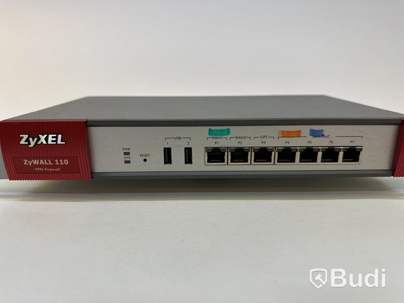 Brandvägg ZyXEL ZyWALL 110 VPN Firewall.