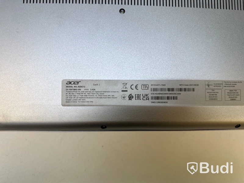 Dator Acer Swift 3. OBS! Inget OS.