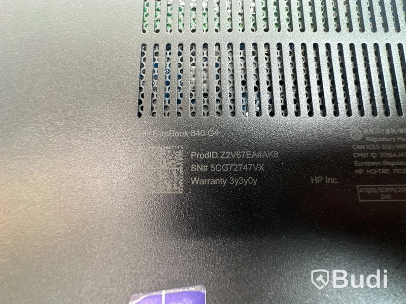 Dator HP EliteBook 840 G4. OBS! Inget OS