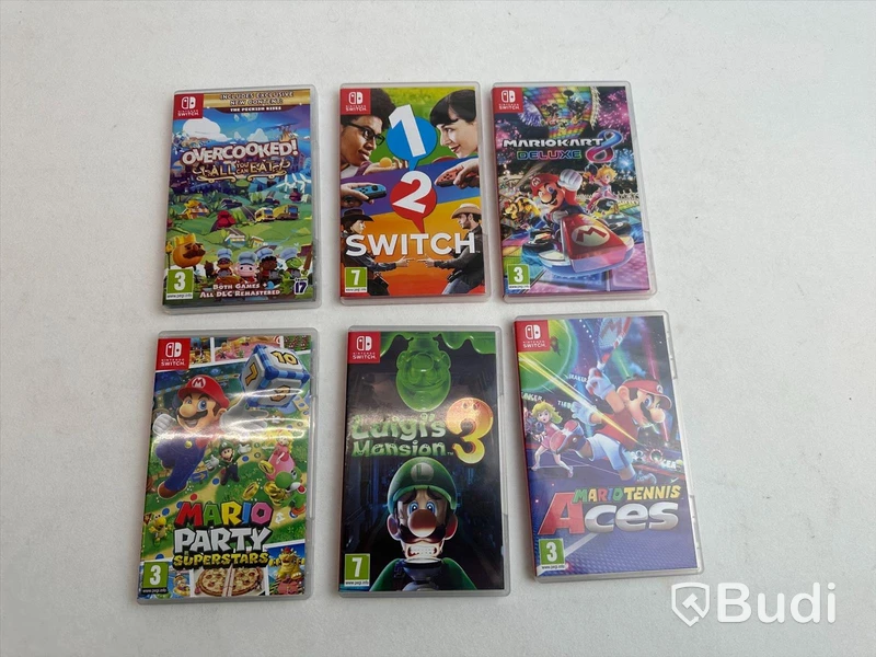 Konsol Nintendo Switch inkl.6 st spel