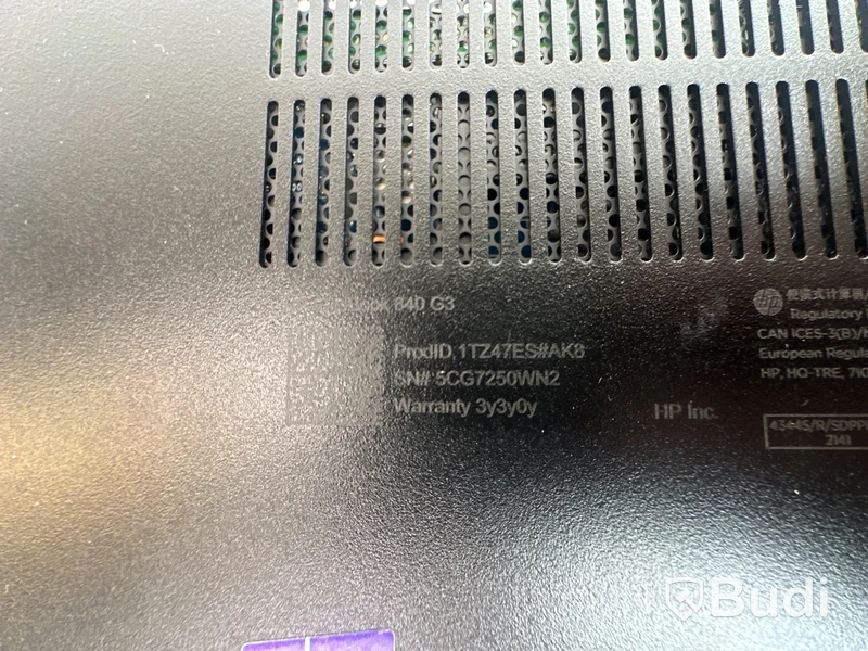 Dator HP EliteBook 840 G3. OBS! Inget OS