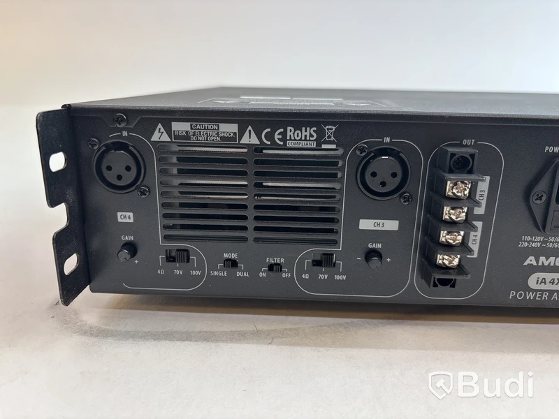 AMC Pro iA4x125 4-CH Förstärkare