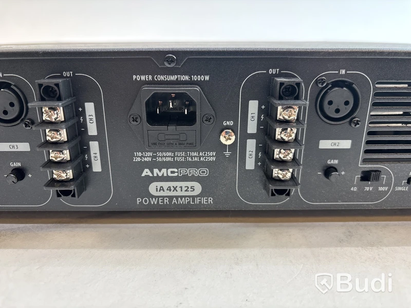 AMC Pro iA4x125 4-CH Förstärkare