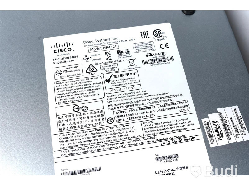 Router Cisco ISR4321, 4300 series - med strömförsörjning.
