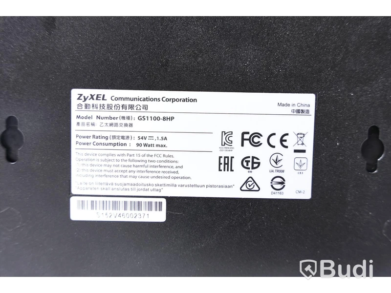 Server - ZyXEL GS1100-8HP(Med strömkabel)