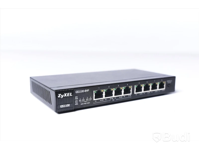 Server - ZyXEL GS1100-8HP(Med strömkabel)