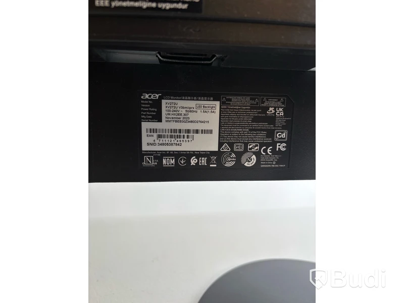 Datorskärm Acer XV272U V3 QHD