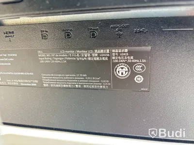 Datorskärm Dell U2415B. OBS! Repad skärm