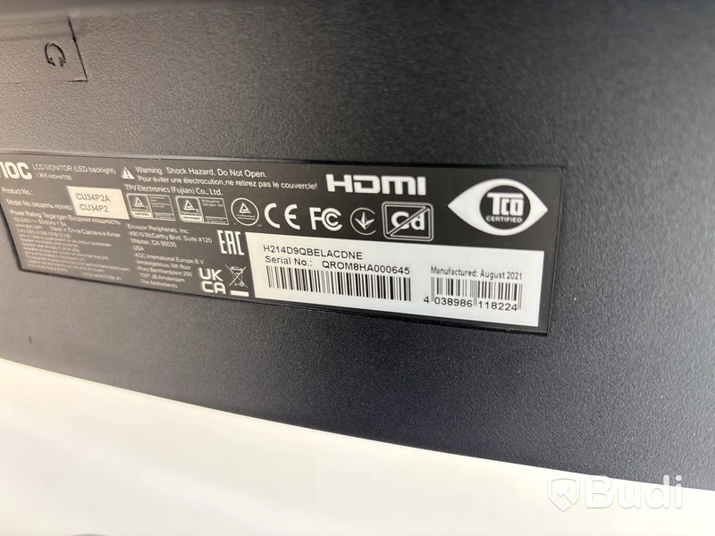 Datorskärm AOC CU34P2A WQHD