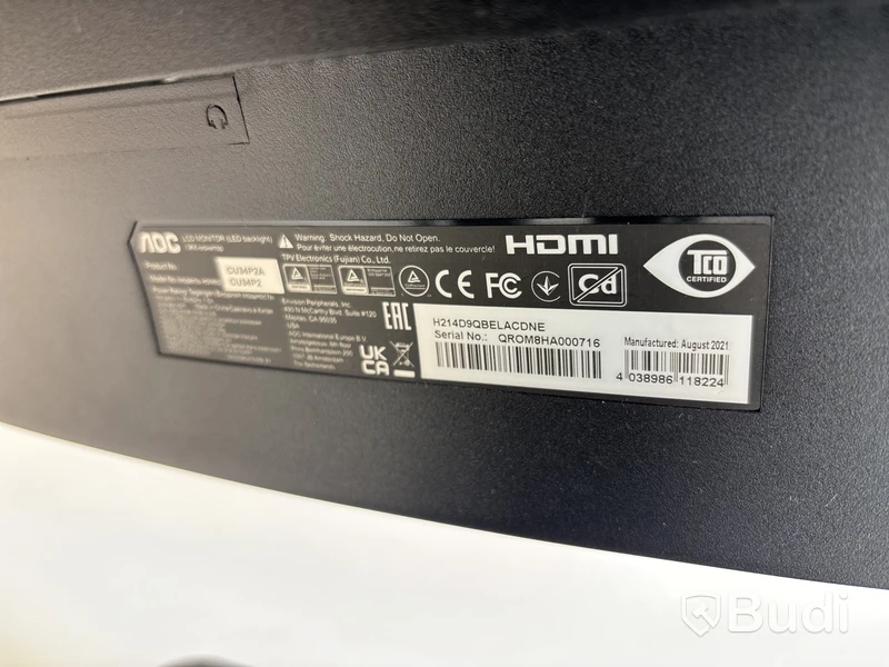 Datorskärm AOC CU34P2A WQHD