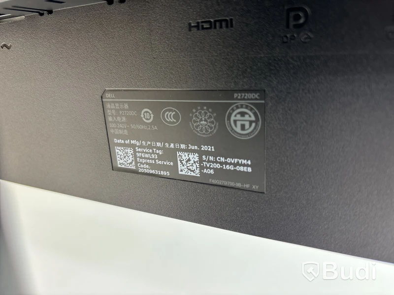 Datorskärm Dell P2720DC 27 tum