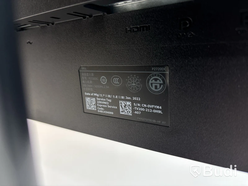 Datorskärm Dell P2720DC 27 tum