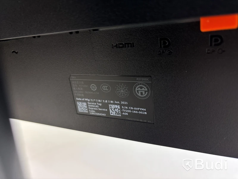 2 st. Datorskärmar Dell P2720DC 27 tum