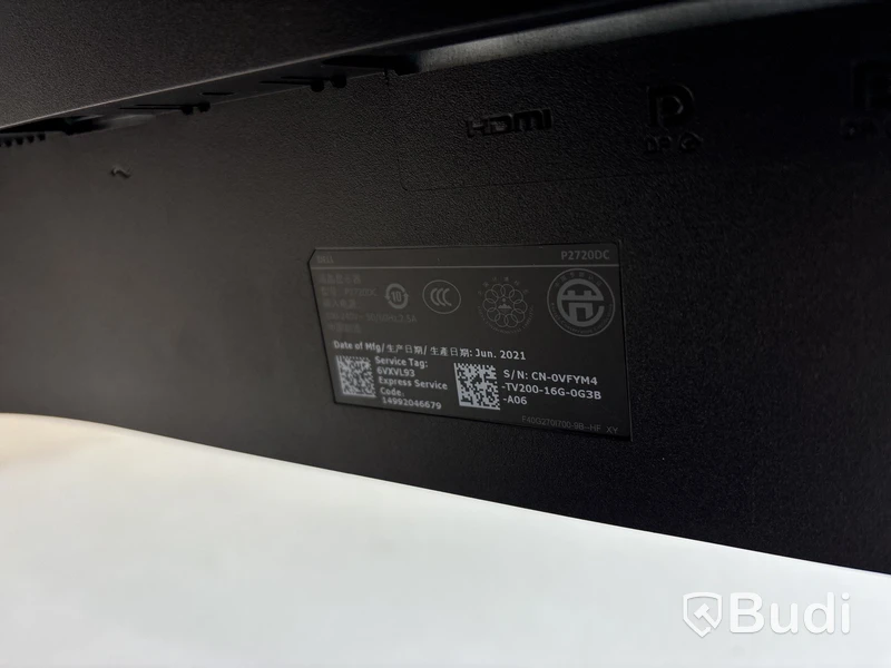 Datorskärm Dell P2720DC 27 tum OBS! Repad skärm