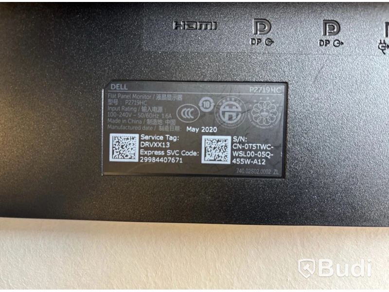 Datorskärm Dell 2719HC 27 tum