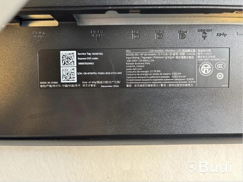 Datorskärm Dell U2415b 24,1 tum