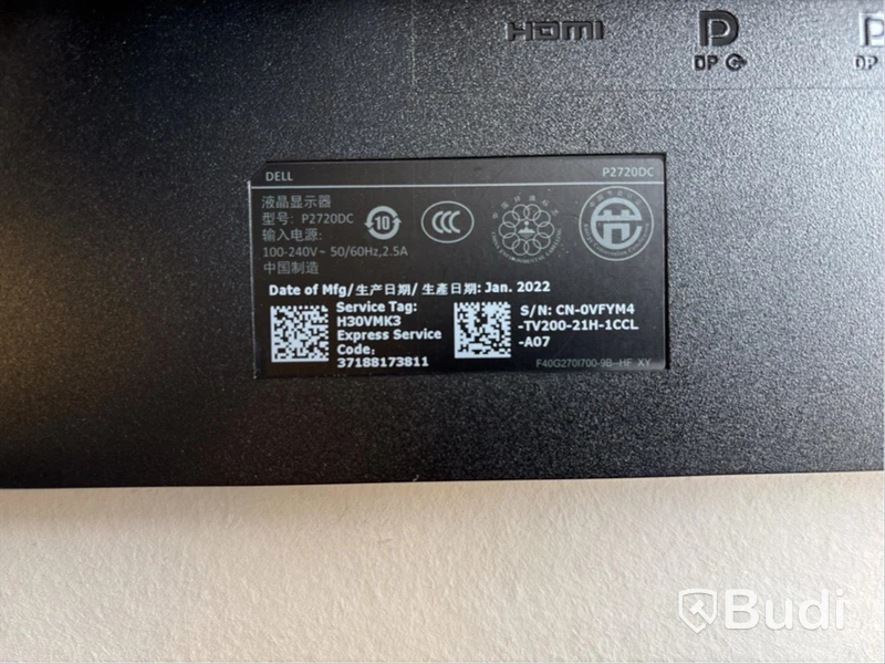 Datorskärm Dell P2720DC 27 tum