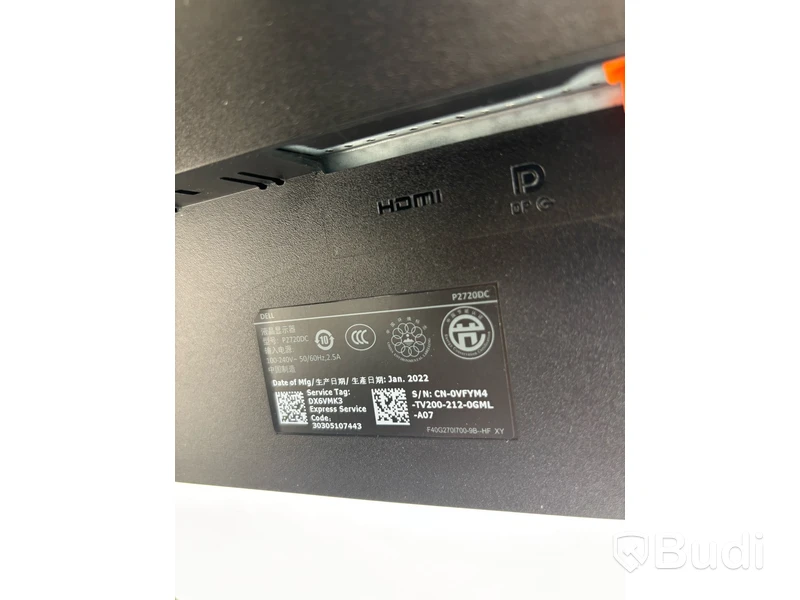 Datorskärm Dell P2720DC 27 tum