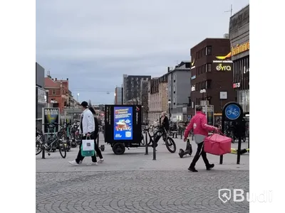 El-cykel för miljövänliga  leveranser och marknadsföring