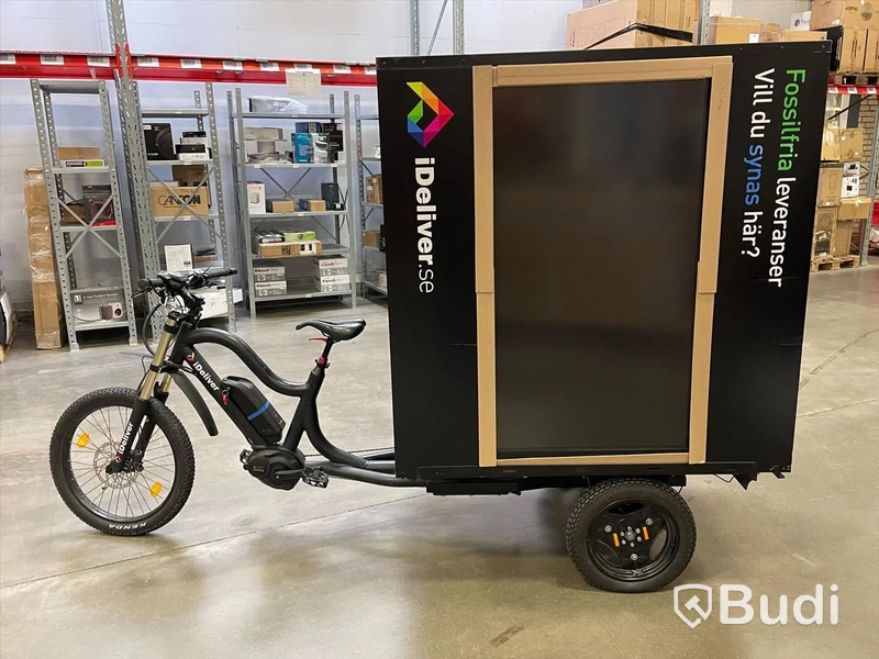 El-cykel för miljövänliga  leveranser och marknadsföring