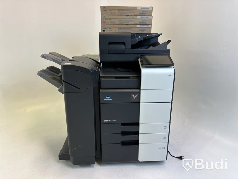 Skrivare / Scanner / Kopiator Konica Minolta C650i inkl. Fiery IC-420 samt Efterbehandlare med häftning