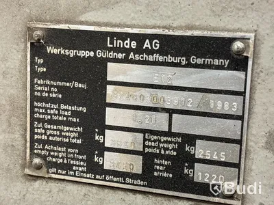 Eltruck Linde E12 | 1200 kg  | 1983
