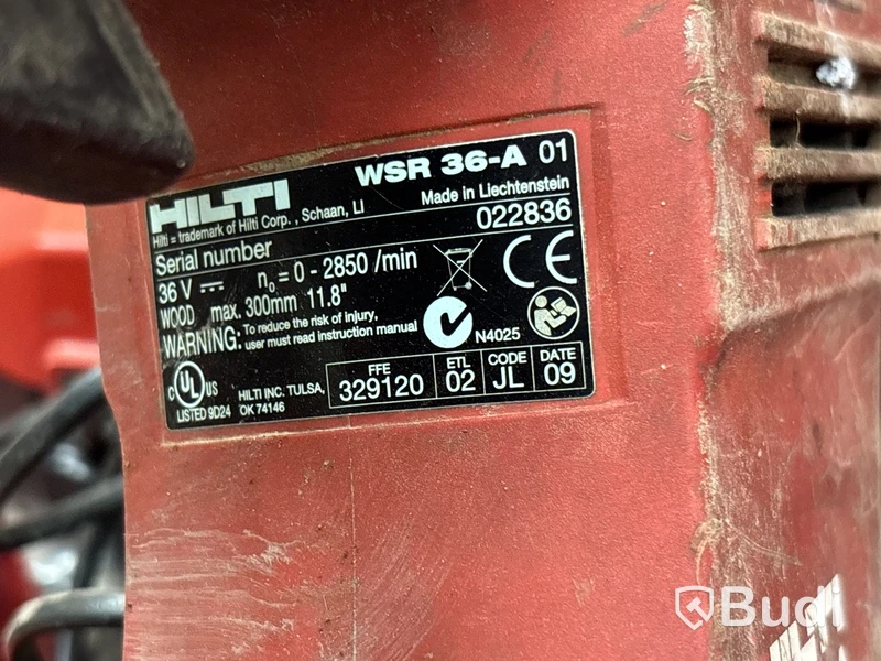 Tigersåg Hilti WSR 36-A