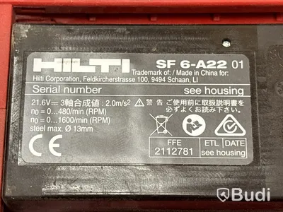 Borrskruvdragare Hilti SF 6-A22